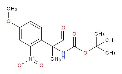 tert-butyl N-[2-(4-methoxy-2-nitrophenyl)-1-oxopropan-2-yl]carbamate