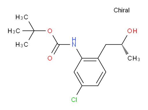 tert-butyl N-{5-chloro-2-[(2R)-2-hydroxypropyl]phenyl}carbamate