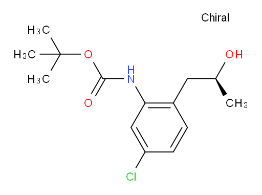 tert-butyl N-{5-chloro-2-[(2S)-2-hydroxypropyl]phenyl}carbamate