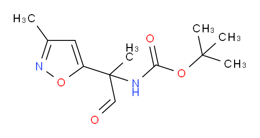 tert-butyl N-[2-(3-methyl-1,2-oxazol-5-yl)-1-oxopropan-2-yl]carbamate