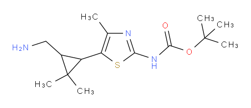 tert-butyl N-{5-[3-(aminomethyl)-2,2-dimethylcyclopropyl]-4-methyl-1,3-thiazol-2-yl}carbamate