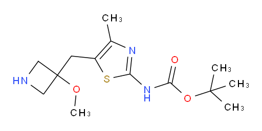 tert-butyl N-{5-[(3-methoxyazetidin-3-yl)methyl]-4-methyl-1,3-thiazol-2-yl}carbamate