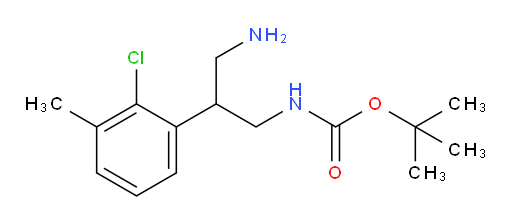 tert-butyl N-[3-amino-2-(2-chloro-3-methylphenyl)propyl]carbamate