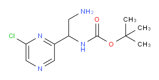 tert-butyl N-[2-amino-1-(6-chloropyrazin-2-yl)ethyl]carbamate