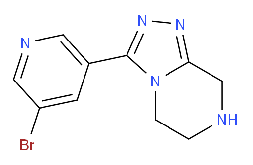 3-bromo-5-{5H,6H,7H,8H-[1,2,4]triazolo[4,3-a]pyrazin-3-yl}pyridine
