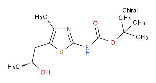 tert-butyl N-{5-[(2R)-2-hydroxypropyl]-4-methyl-1,3-thiazol-2-yl}carbamate