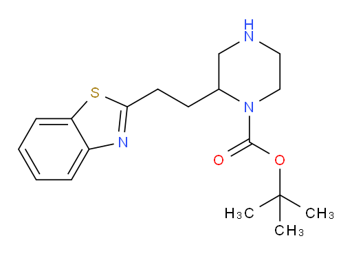 tert-butyl 2-[2-(1,3-benzothiazol-2-yl)ethyl]piperazine-1-carboxylate