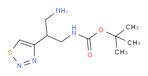tert-butyl N-[3-amino-2-(1,2,3-thiadiazol-4-yl)propyl]carbamate