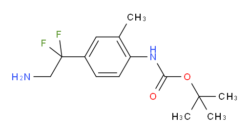 tert-butyl N-[4-(2-amino-1,1-difluoroethyl)-2-methylphenyl]carbamate
