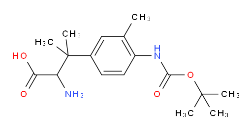 2-amino-3-(4-{[(tert-butoxy)carbonyl]amino}-3-methylphenyl)-3-methylbutanoic acid