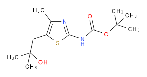 tert-butyl N-[5-(2-hydroxy-2-methylpropyl)-4-methyl-1,3-thiazol-2-yl]carbamate