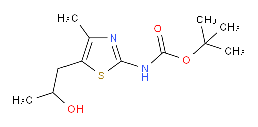tert-butyl N-[5-(2-hydroxypropyl)-4-methyl-1,3-thiazol-2-yl]carbamate