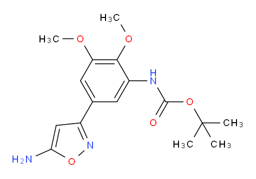 tert-butyl N-[5-(5-amino-1,2-oxazol-3-yl)-2,3-dimethoxyphenyl]carbamate