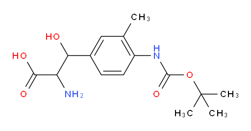 2-amino-3-(4-{[(tert-butoxy)carbonyl]amino}-3-methylphenyl)-3-hydroxypropanoic acid