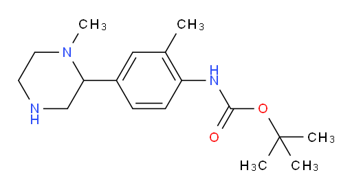 tert-butyl N-[2-methyl-4-(1-methylpiperazin-2-yl)phenyl]carbamate