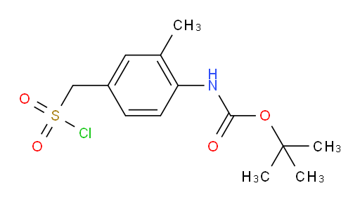 tert-butyl N-{4-[(chlorosulfonyl)methyl]-2-methylphenyl}carbamate
