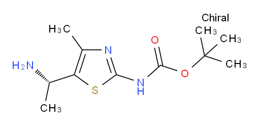 tert-butyl N-{5-[(1S)-1-aminoethyl]-4-methyl-1,3-thiazol-2-yl}carbamate