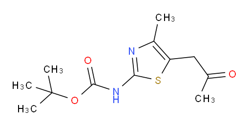 tert-butyl N-[4-methyl-5-(2-oxopropyl)-1,3-thiazol-2-yl]carbamate