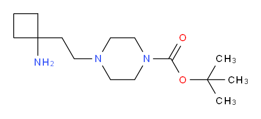 tert-butyl 4-[2-(1-aminocyclobutyl)ethyl]piperazine-1-carboxylate