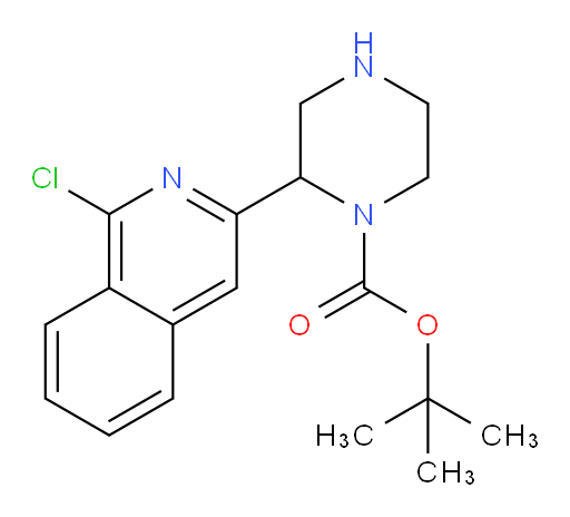 tert-butyl 2-(1-chloroisoquinolin-3-yl)piperazine-1-carboxylate
