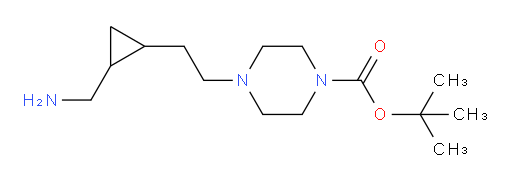 tert-butyl 4-{2-[2-(aminomethyl)cyclopropyl]ethyl}piperazine-1-carboxylate
