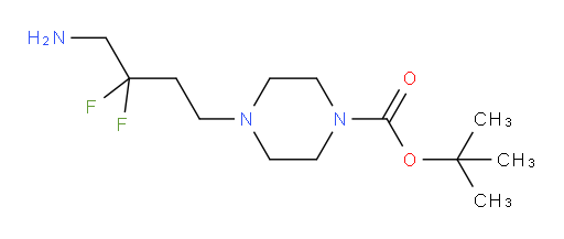 tert-butyl 4-(4-amino-3,3-difluorobutyl)piperazine-1-carboxylate