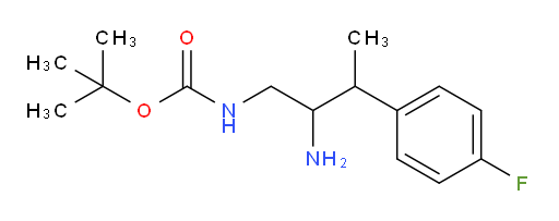 tert-butyl N-[2-amino-3-(4-fluorophenyl)butyl]carbamate