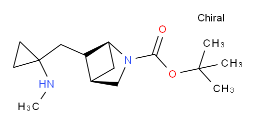 tert-butyl (1S,4R)-5-{[1-(methylamino)cyclopropyl]methyl}-2-azabicyclo[2.1.1]hexane-2-carboxylate