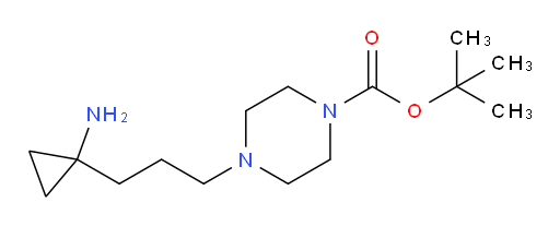 tert-butyl 4-[3-(1-aminocyclopropyl)propyl]piperazine-1-carboxylate