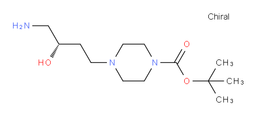 tert-butyl 4-[(3S)-4-amino-3-hydroxybutyl]piperazine-1-carboxylate