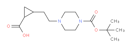 2-(2-{4-[(tert-butoxy)carbonyl]piperazin-1-yl}ethyl)cyclopropane-1-carboxylic acid