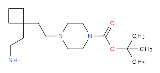 tert-butyl 4-{2-[1-(2-aminoethyl)cyclobutyl]ethyl}piperazine-1-carboxylate