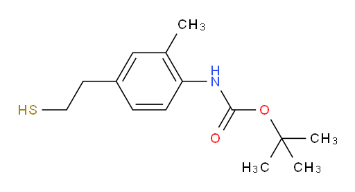 tert-butyl N-[2-methyl-4-(2-sulfanylethyl)phenyl]carbamate