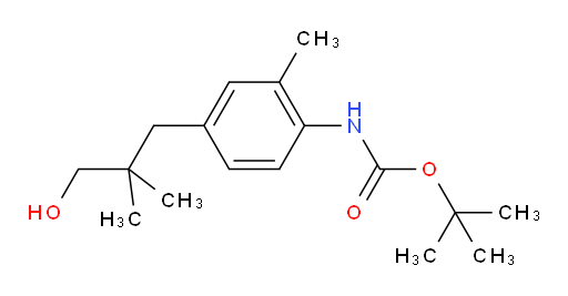 tert-butyl N-[4-(3-hydroxy-2,2-dimethylpropyl)-2-methylphenyl]carbamate