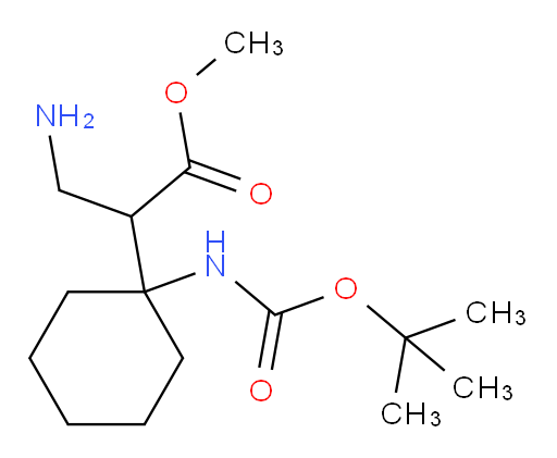 methyl 3-amino-2-(1-{[(tert-butoxy)carbonyl]amino}cyclohexyl)propanoate