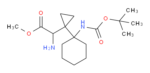 methyl 2-amino-2-[1-(1-{[(tert-butoxy)carbonyl]amino}cyclohexyl)cyclopropyl]acetate