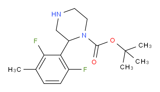tert-butyl 2-(2,6-difluoro-3-methylphenyl)piperazine-1-carboxylate