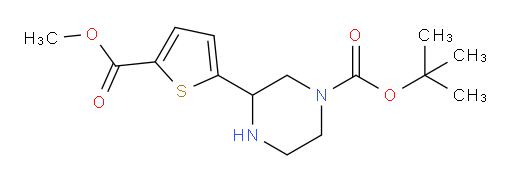 tert-butyl 3-[5-(methoxycarbonyl)thiophen-2-yl]piperazine-1-carboxylate