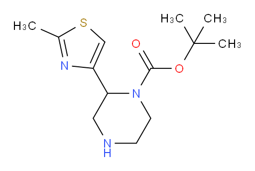 tert-butyl 2-(2-methyl-1,3-thiazol-4-yl)piperazine-1-carboxylate