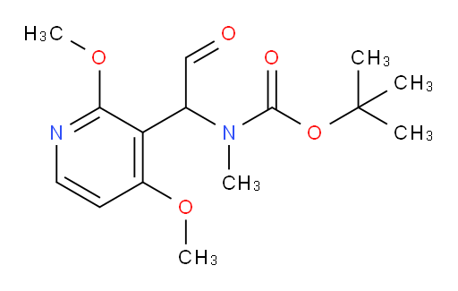 tert-butyl N-[1-(2,4-dimethoxypyridin-3-yl)-2-oxoethyl]-N-methylcarbamate