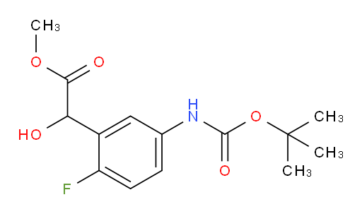 methyl 2-(5-{[(tert-butoxy)carbonyl]amino}-2-fluorophenyl)-2-hydroxyacetate