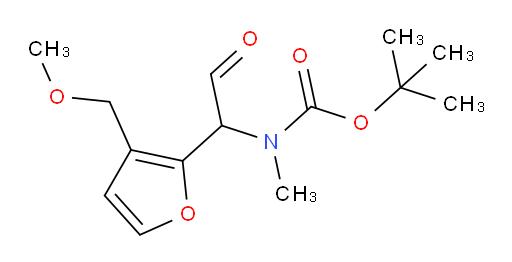 tert-butyl N-{1-[3-(methoxymethyl)furan-2-yl]-2-oxoethyl}-N-methylcarbamate