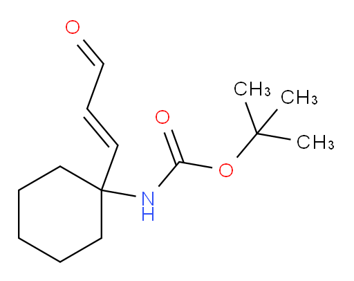 tert-butyl N-[1-(3-oxoprop-1-en-1-yl)cyclohexyl]carbamate