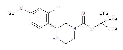 tert-butyl 3-(2-fluoro-4-methoxyphenyl)piperazine-1-carboxylate