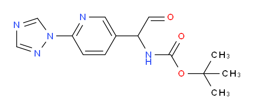 tert-butyl N-{2-oxo-1-[6-(1H-1,2,4-triazol-1-yl)pyridin-3-yl]ethyl}carbamate