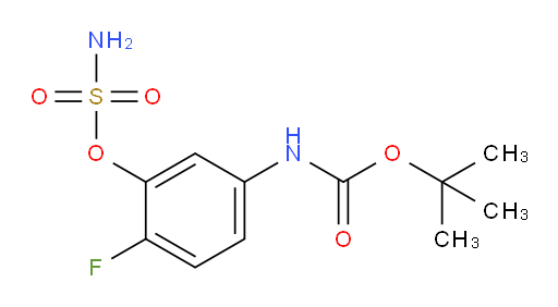 tert-butyl N-[4-fluoro-3-(sulfamoyloxy)phenyl]carbamate
