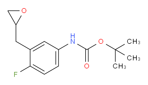 tert-butyl N-{4-fluoro-3-[(oxiran-2-yl)methyl]phenyl}carbamate