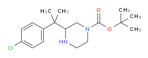 tert-butyl 3-[2-(4-chlorophenyl)propan-2-yl]piperazine-1-carboxylate