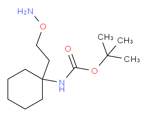 tert-butyl N-{1-[2-(aminooxy)ethyl]cyclohexyl}carbamate
