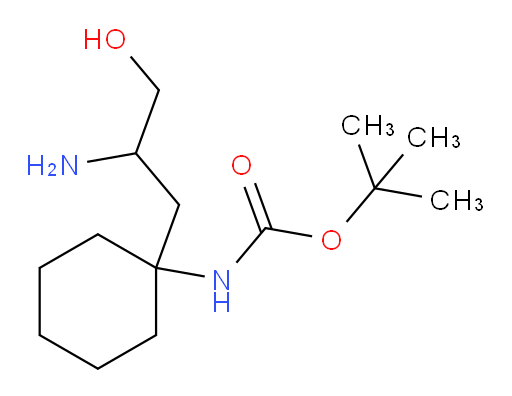 tert-butyl N-[1-(2-amino-3-hydroxypropyl)cyclohexyl]carbamate